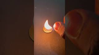 Coin magic show 🪙 paper 📄 on 🔥 fire.  Experiment