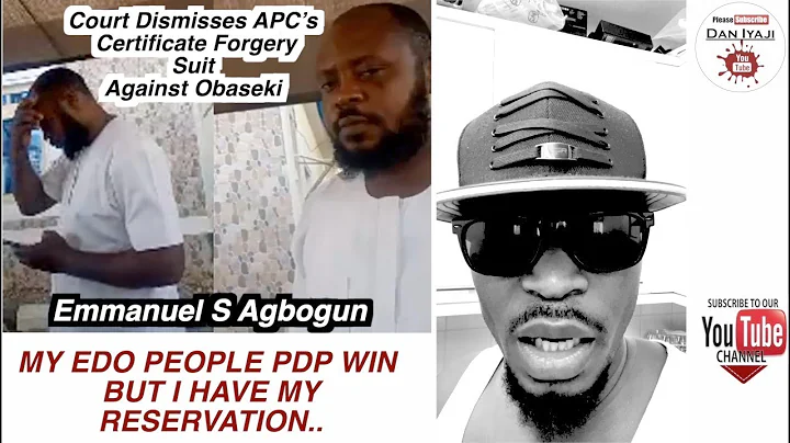 PDP WIN Court Dismisses APC’s Certificate Forgery Suit Against Obaseki