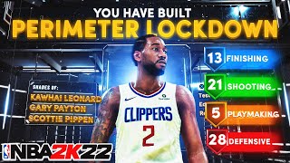 *NEW* BEST PERIMETER LOCKDOWN BUILD IN NBA2K22 + BEST BADGES THE BEST SHOOTING LOCK BUILD NBA 2K22😱