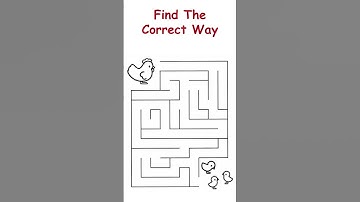 Find The correct Way  | Solve Maze #shorts #findtheway#puzzle #maze #trivia