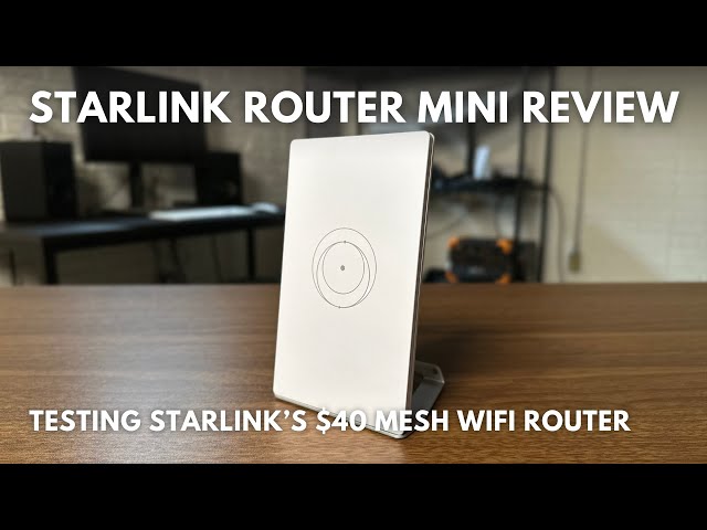 Starlink Router Mini Review | Speed & Range Test, Mesh WiFi Setup - YouTube
