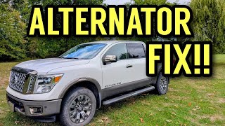 Nissan Titan alternator fix!!! Making my "smart" charging system dumb. 🤯