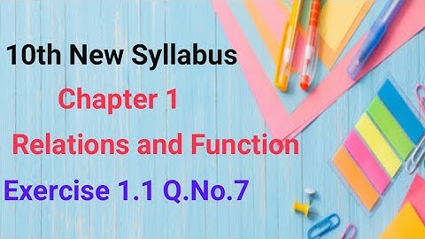 TN 10th Maths New syllabus|| Chapter 1|| Relations and Functions||Exercise 1.1