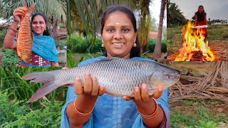 FIRE FISH TANDOORI | Full Fish Tandoori Recipe | Banana Leaf Cooking
