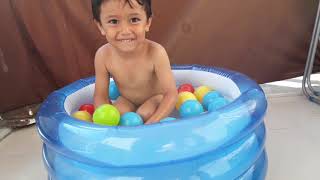 Playing With Water At Balcony Şu Keyfi Balkonda