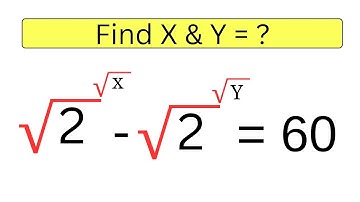 USA | Nice exponent Algebra Math Simplification | Find the value of X & Y = ?