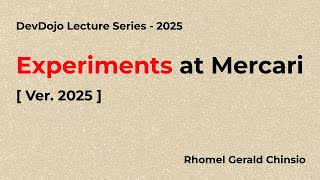 [Ver.2025] Experiments at Mercari_DevDojo(English)