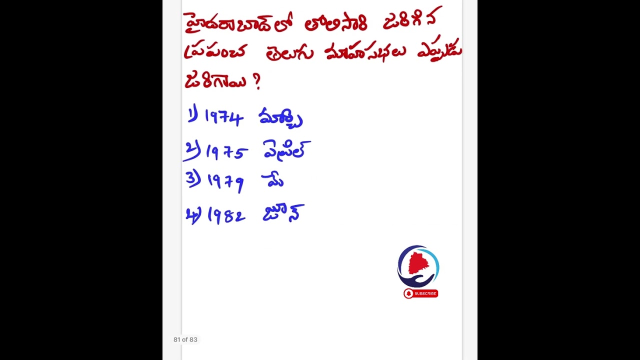Telangana History Previous Questions Bitbank - 