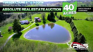 Absolute 40+/- Acre Ashland County Land Auction