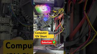 Computer 12V short install a new motherboard H61 ✅ #shorts #helpbyravi #viral #computer #pc #hp