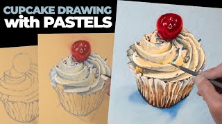 Cupcake with Pastels - Real-time Art Instruction
