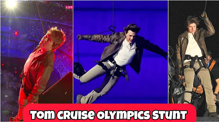 Tom Cruise Death Defying Stunt & Jumps Off Stade de France at Paris Olympics Closing Ceremony 2024