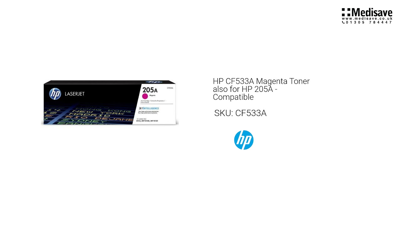 HP CF533A Magenta Toner also for HP 205A Compatible CF533A