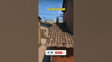 SELF POP FLASH MID ON INFERNO #shorts #csgo