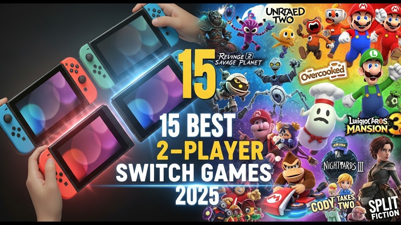 15 лучших игр для Nintendo Switch для двух игроков в 2025 году