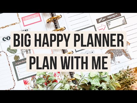 Plan With Me | Big Happy Planner | Jan 10-16, 2022 | Color Story & Bold and Blush Sticker Books