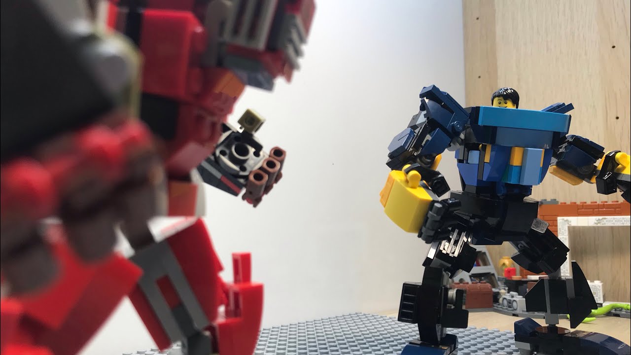 Lego Mech fight (stopmotion)