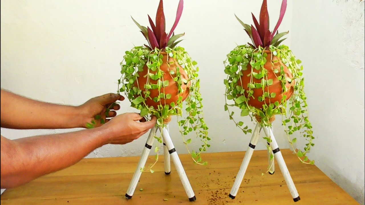 Tree Pots Decoration Planter Ideas-Indoor Flower Pots Idea - YouTube
