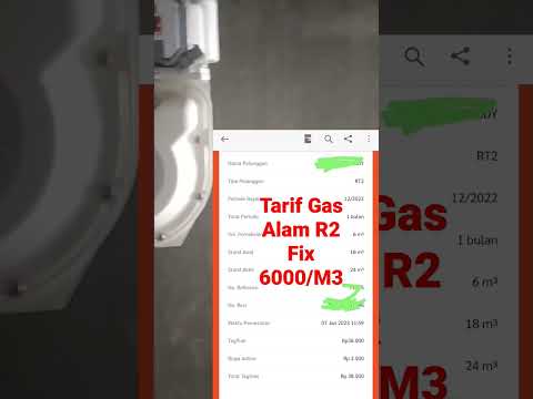 Tarif Gas Alam Fix 6000 /M3 R2 Tagihan Desember 2022