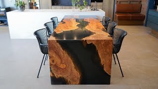 $35 000 WATERFALL Epoxy Table Build (USING DIY SKILLS)