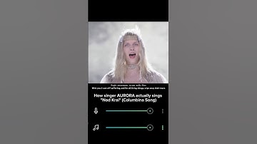 How singer AURORA actually sings "Nod Krai" (Columbina Song) #genshinimpact #nodkrai #genshin