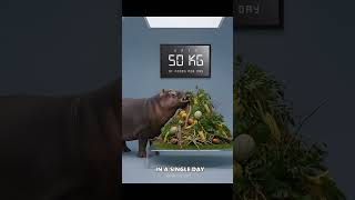 Which animal eats the most food in one single day? 💥💯#shorts #animals #food