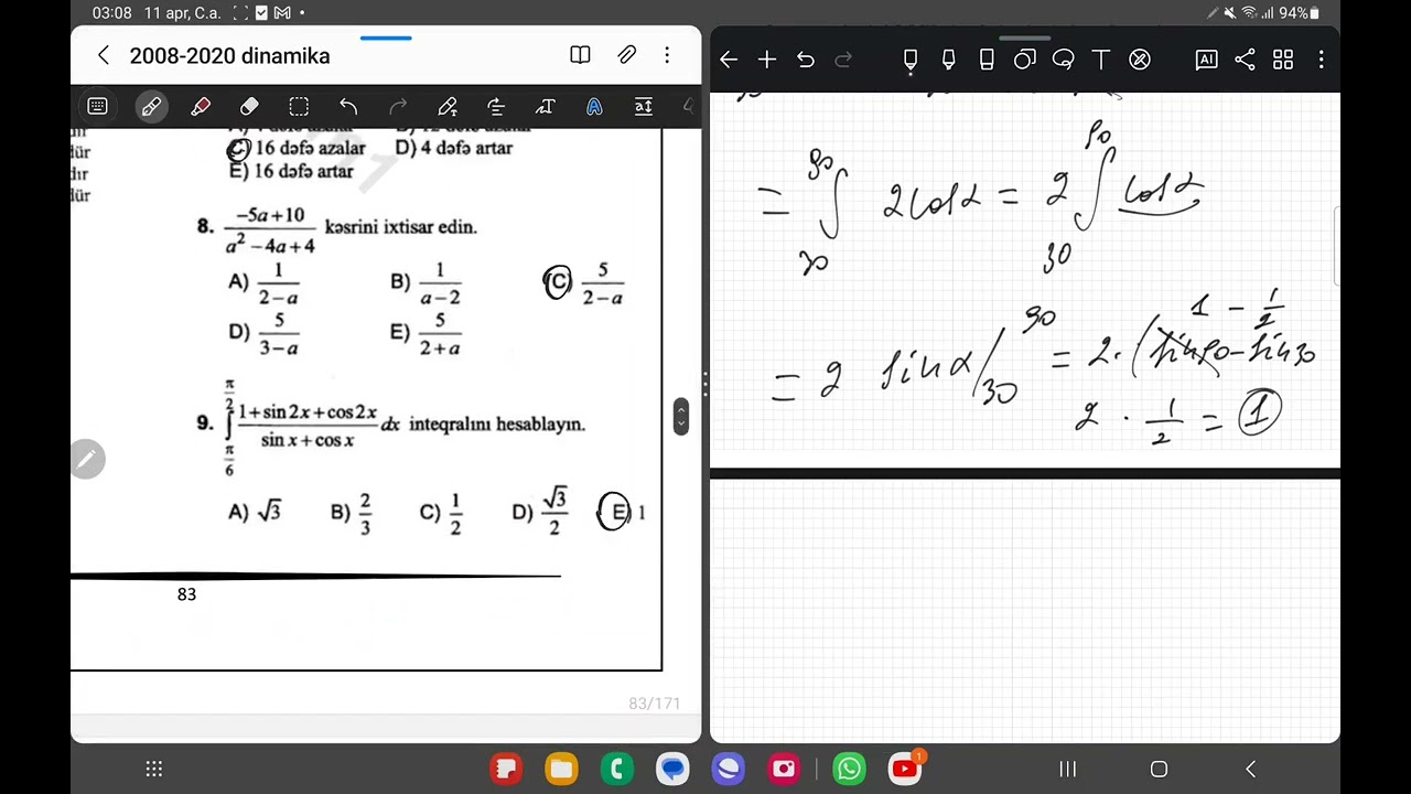 2015 - ci il Dinamika 1 - ci qrup Qəbul ( Öz qəbul suallarım :) )