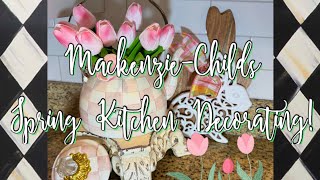 Spring &amp; Easter Decorating in the Kitchen!  2026 #decoratewithme #home #mackenziechilds #springdecor