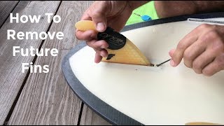 How To Remove Future Fins From Surfboard | Surf Training Factory