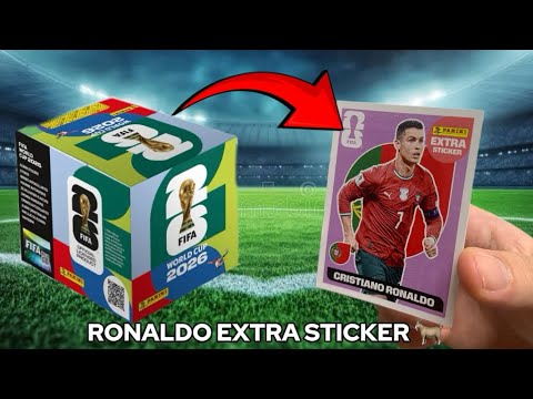 I PULLED A RONALDO EXTRA STICKER from the Panini WORLD CUP 2026 STICKERS 50 PACK BOX