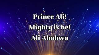 Video thumbnail of "Prince ali (lyrics)"