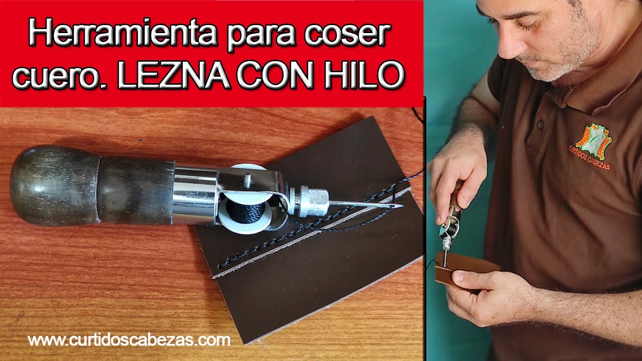 Herramienta para coser cuero. Lezna con YouTube