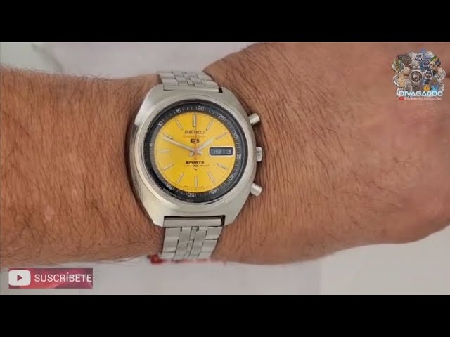 Reloj Seiko 5 Sports Speed Timer Automatic, Ref.7017-6010,Circa