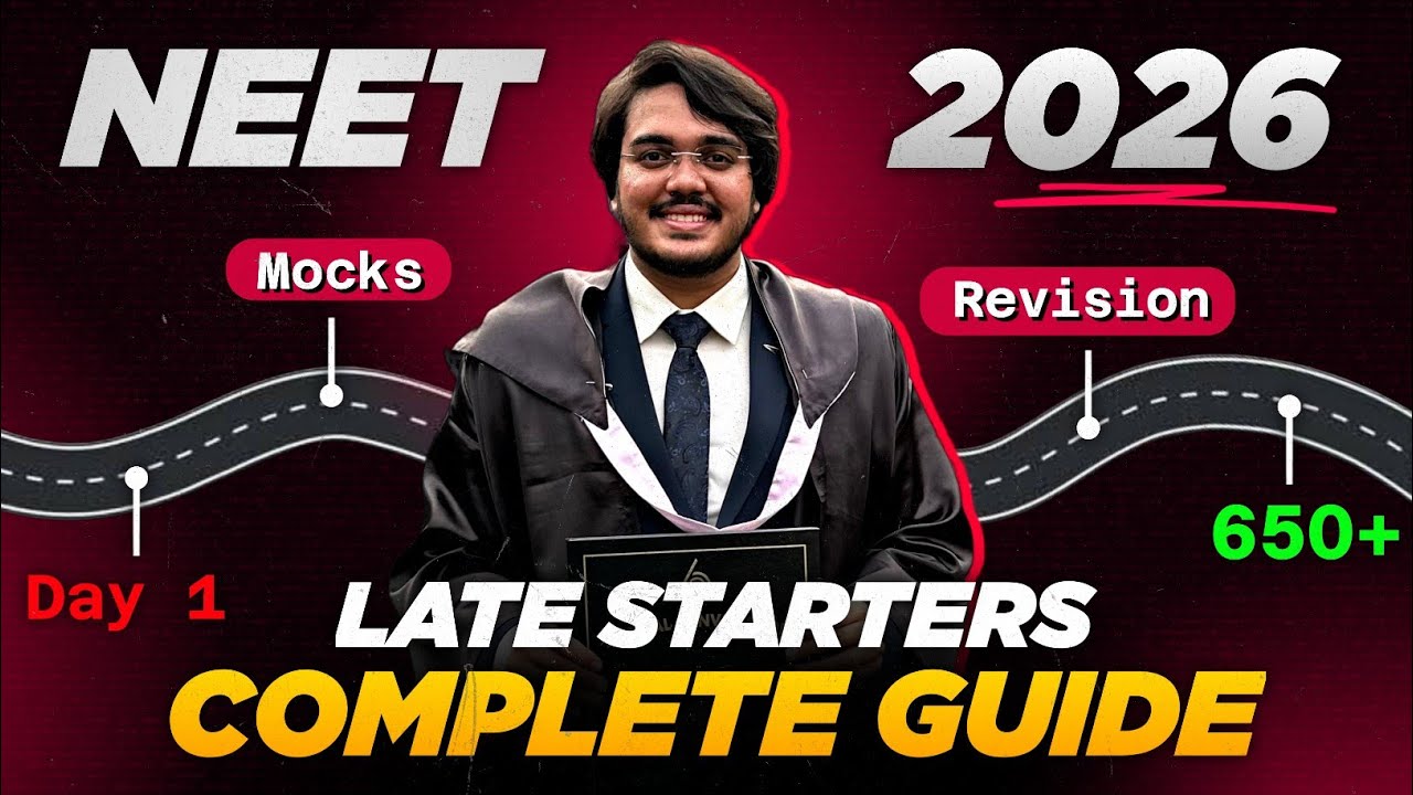 NEET 2026 Complete Plan for Late Starters for 650+ in 5 min | Dr Aman ...