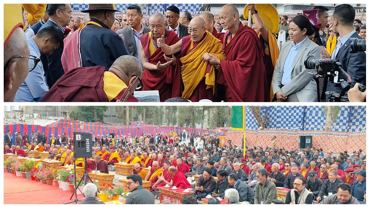 HH Dalai Lama Lays Foundation for Chokhang Vihara Reconstruction, Says HH'll live 130+ Years