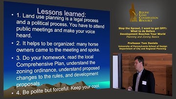 Lessons Learned: Engaging in the Planning Process in Your Community (excerpt) [runtime 0:51]
