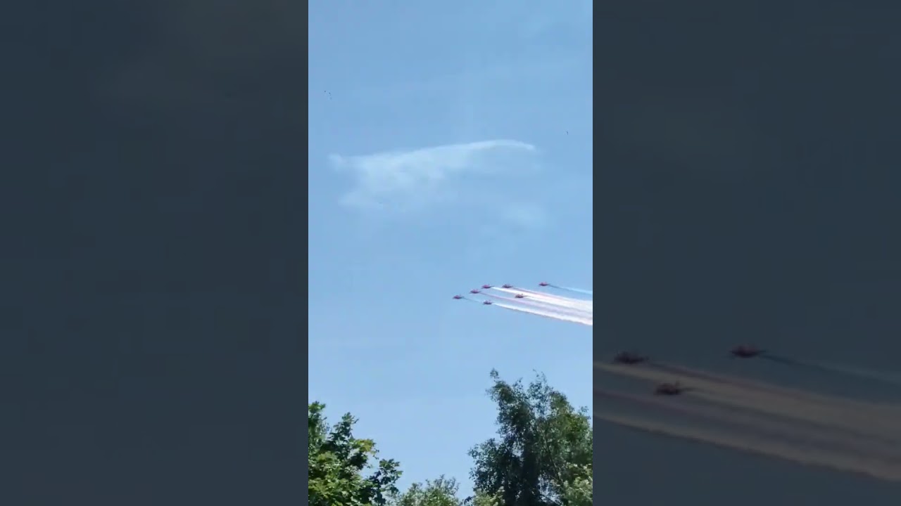 red arrows at midland airshow 2024