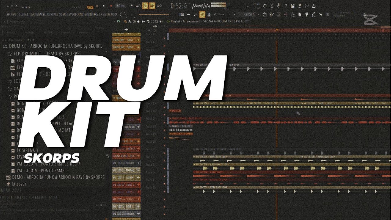 ✅ Drum Kit / Libreria - SKORPS - Arrocha Funk & Arrocha Rave - Demo Preview 