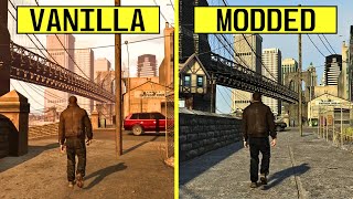 Grand Theft Auto IV Vanilla vs "Remastered" (Immersive NC Mod) PC RTX 4080 Graphics Comparison