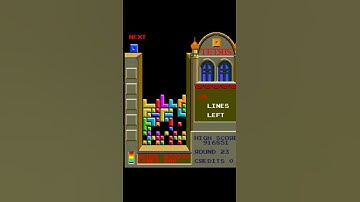 Tetris Level 23 – Classic Arcade Gameplay#shorts
