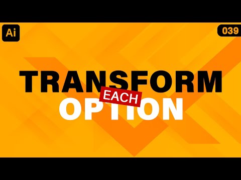 Transform Each Option in Illustrator