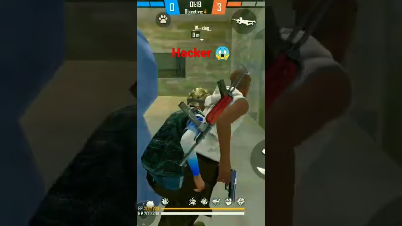 🎃Free Fire cs renk in hacker 😰😨😱🥵