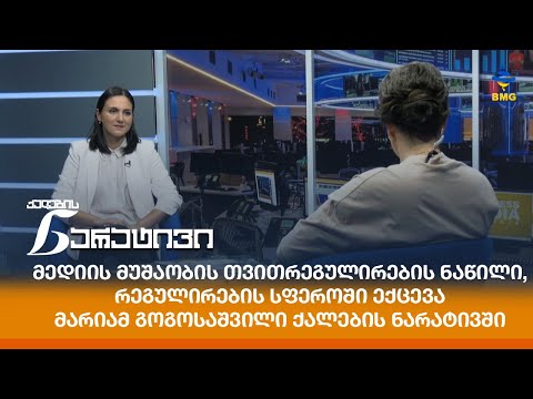 მედიის მუშაობის თვითრეგულირების ნაწილი, რეგულირების სფეროში ექცევა - მარიამ გოგოსაშვილი ნარატივში
