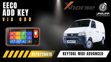 Maruti Suzuki Eeco 2024 Add Key via OBD Using Xhorse Key Tool MIDI | Jaguar Autotronics 9176726615