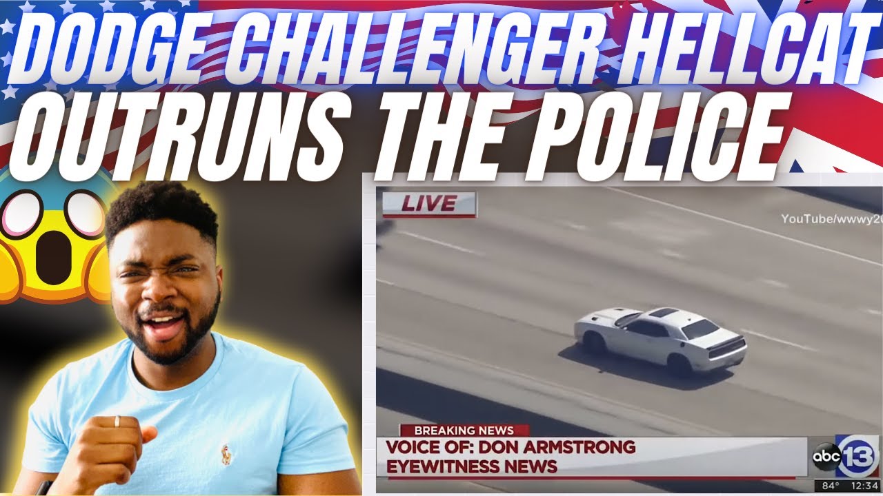 🇬🇧BRIT Reacts To DODGE HELLCAT OUTRUNS THE COPS & THE HELICOPTER! - YouTube