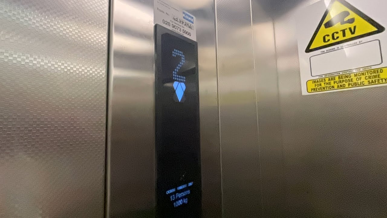 KONE MonoSpace Lift In The Tower Centre Car Park Ballymena (Even Floors