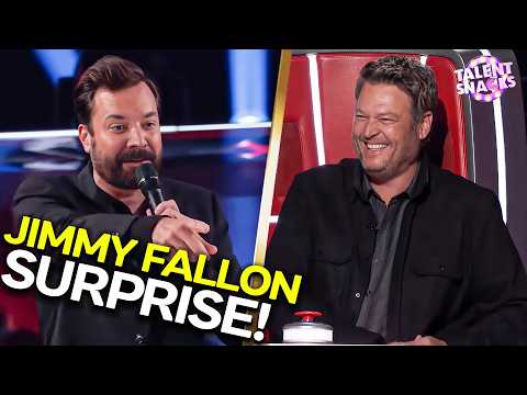 Jimmy Fallon PRANKED The Coaches With A Surprise Blind Audition! 😱
