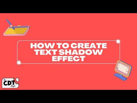 How to create text shadow effect - YouTube