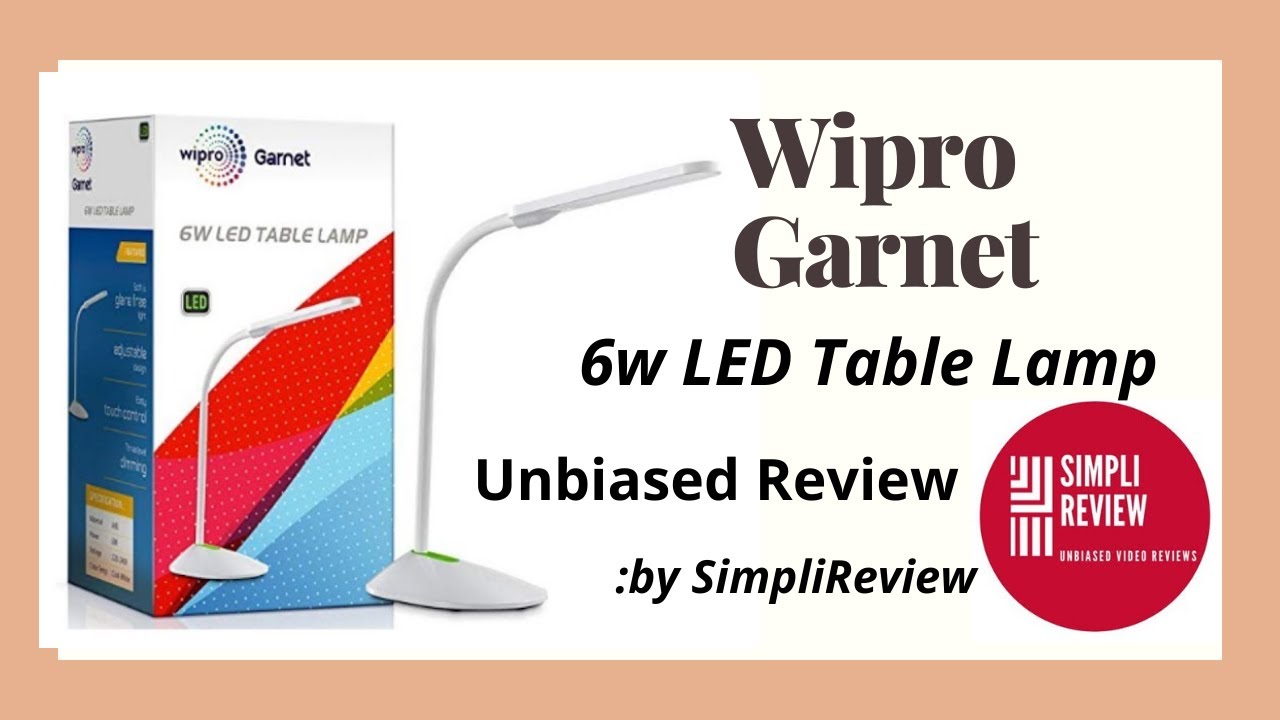 wipro garnet 6w led table lamp