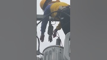 Buhay Lineman, repair Transformer Jumper #lineman  #electric #electricity #electrician #maintenance